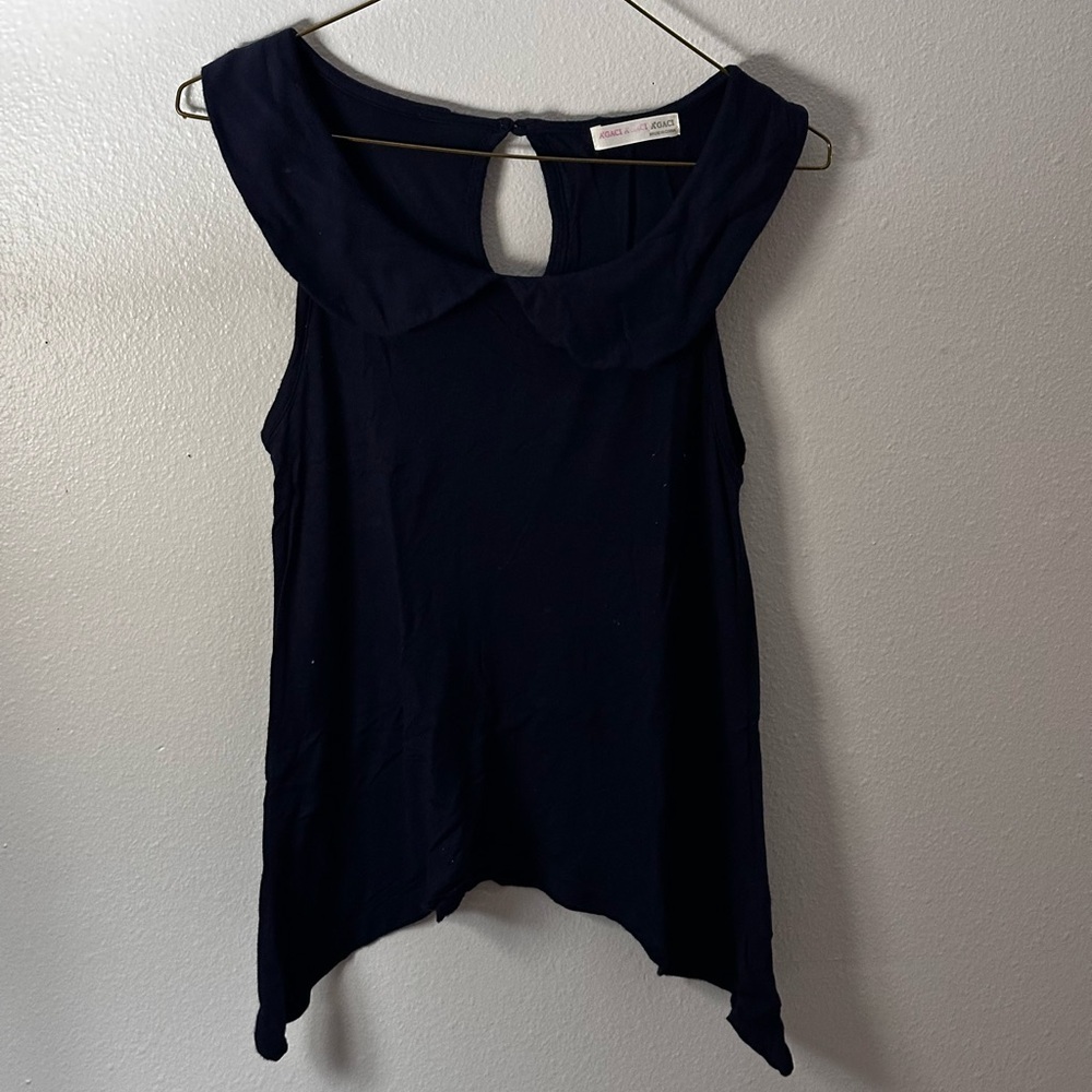 Agaci Women Navy blue blouse size small